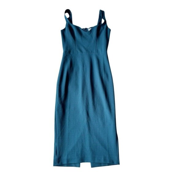 Dress the Population Women's Sz S Sloane Sleeveless Sheath Dress in Peacock Blue - Picture 10 of 10